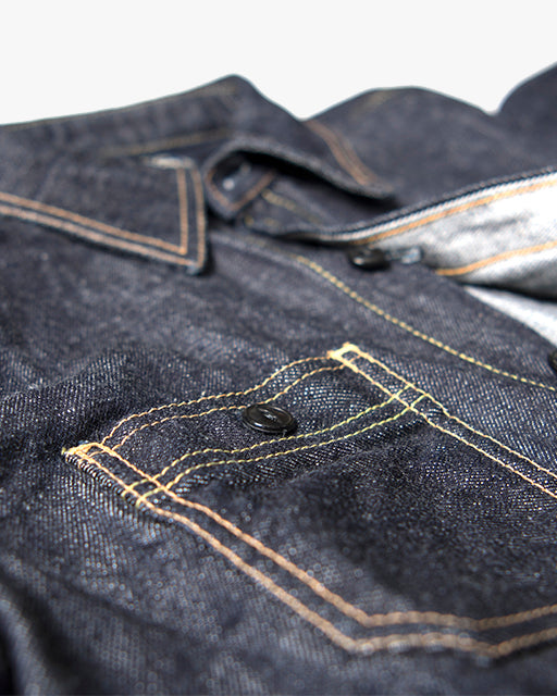 Studio D'Artisan D5335 14oz Selvedge Denim Work Shirt - Indigo Onewash | Studio D'Artisan Shirts | JEANSTORE