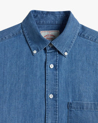 Portuguese Flannel Denim Shirt - Blue