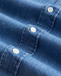 Portuguese Flannel Denim Shirt - Blue