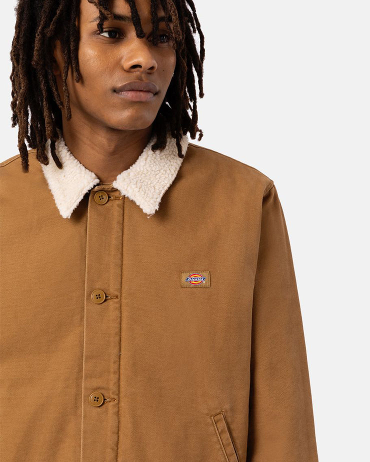 Dickies Duck Canvas Deck Jacket - Stonewashed Brown Duck