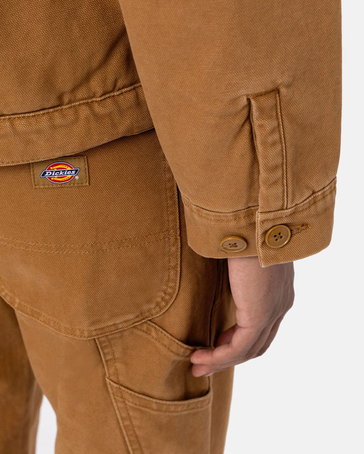 Dickies Duck Canvas Deck Jacket - Stonewashed Brown Duck
