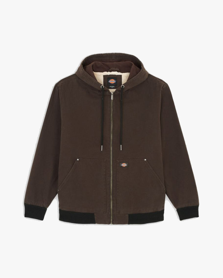 Dickies Hooded Duck Canvas Jacket - Dark Brown