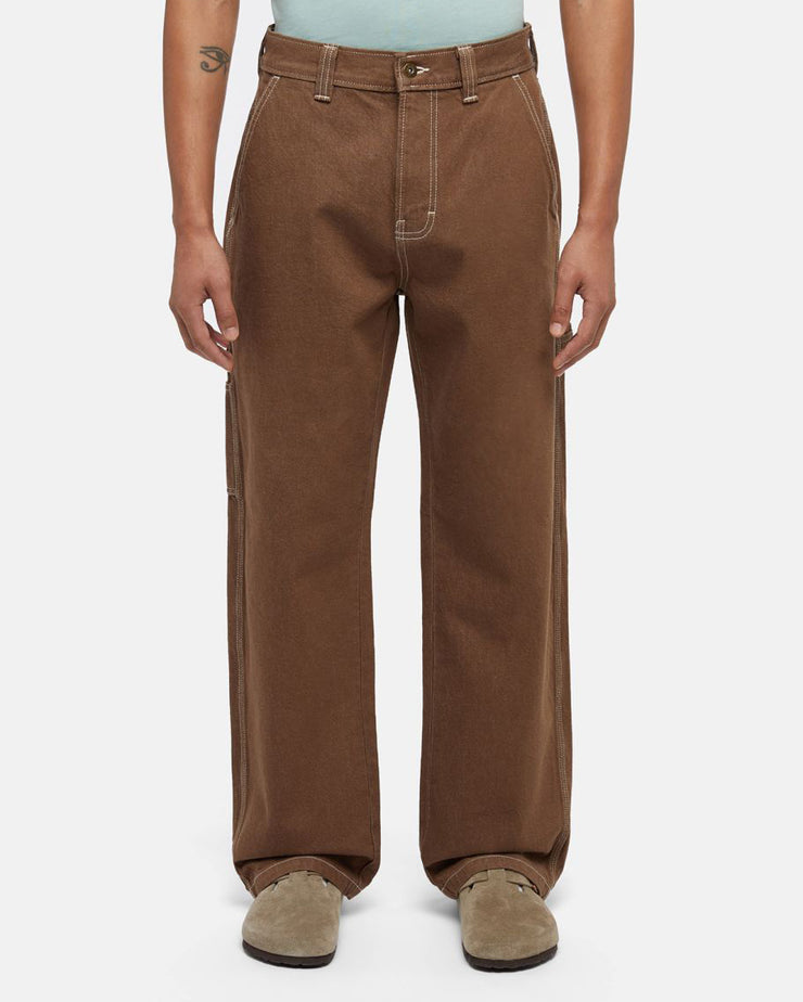 Dickies Stevensville Loose Fit Carpenter Pants - Mushroom