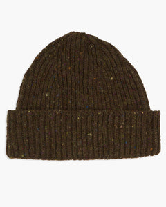 Donegal Yarns Wool Beanie - Dark Green