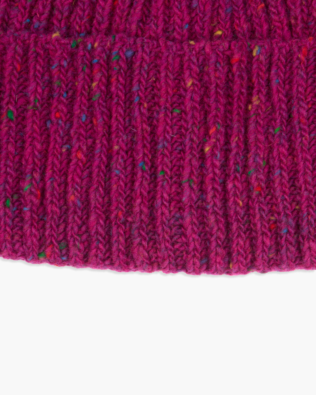 Donegal Yarns Wool Beanie - Fuchsia | Donegal Yarns Hats | JEANSTORE