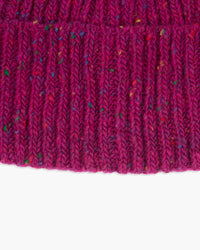 Donegal Yarns Wool Beanie - Fuchsia | Donegal Yarns Hats | JEANSTORE