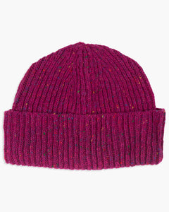 Donegal Yarns Wool Beanie - Fuchsia