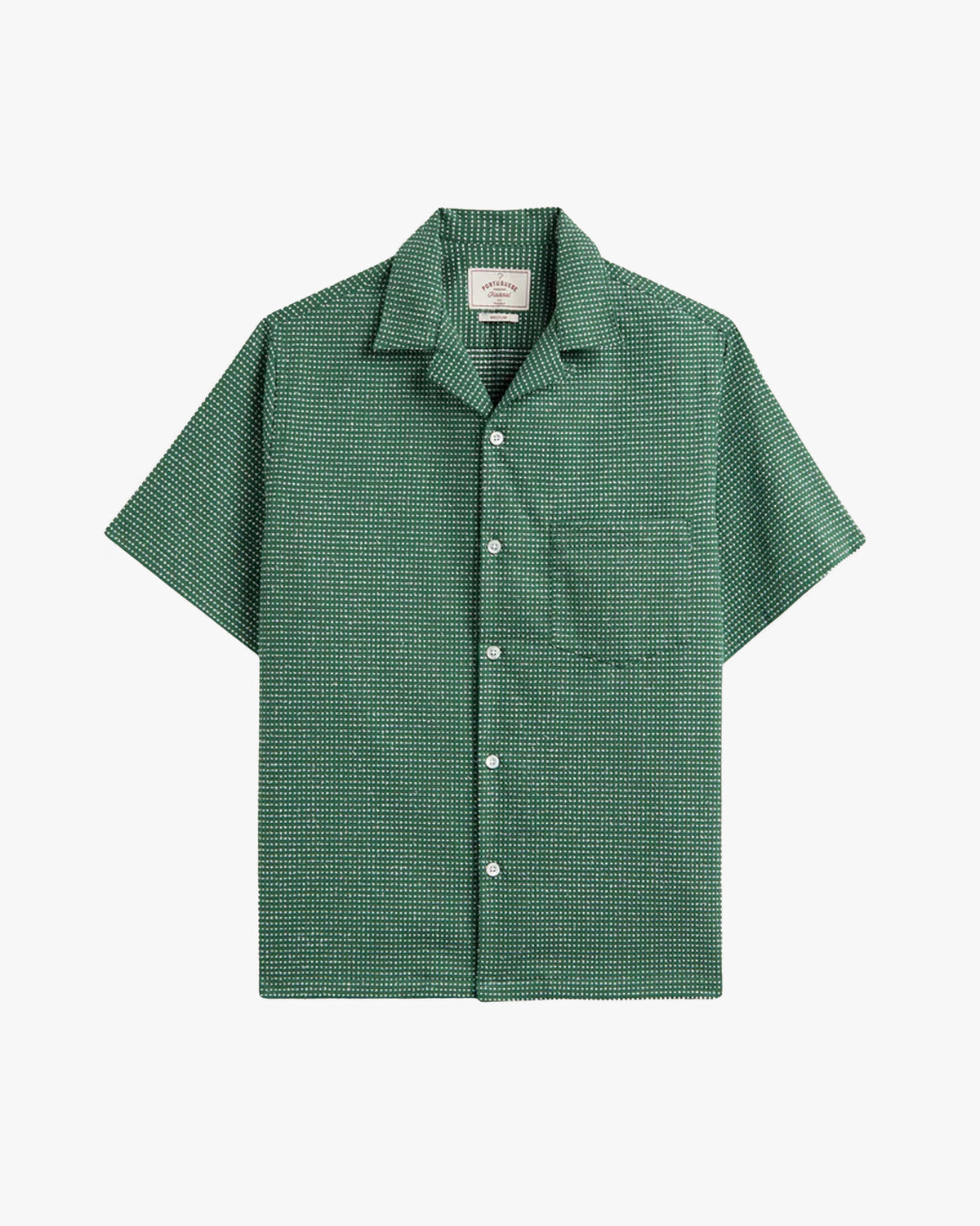 Portuguese Flannel Dots Shirt - Green