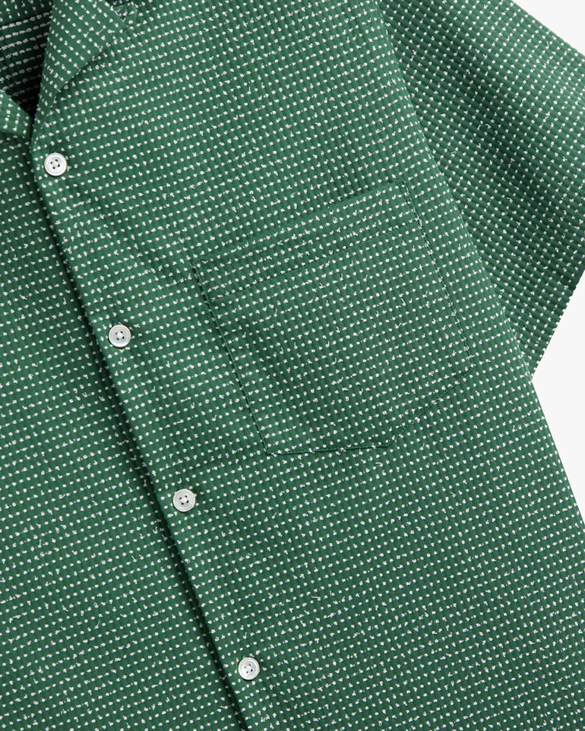 Portuguese Flannel Dots Shirt - Green
