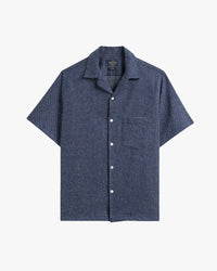 Portuguese Flannel Dots Shirt - Navy