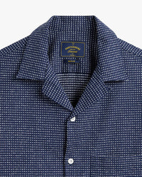 Portuguese Flannel Dots Shirt - Navy
