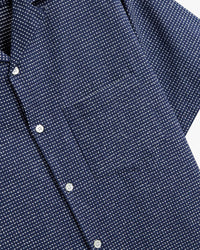 Portuguese Flannel Dots Shirt - Navy