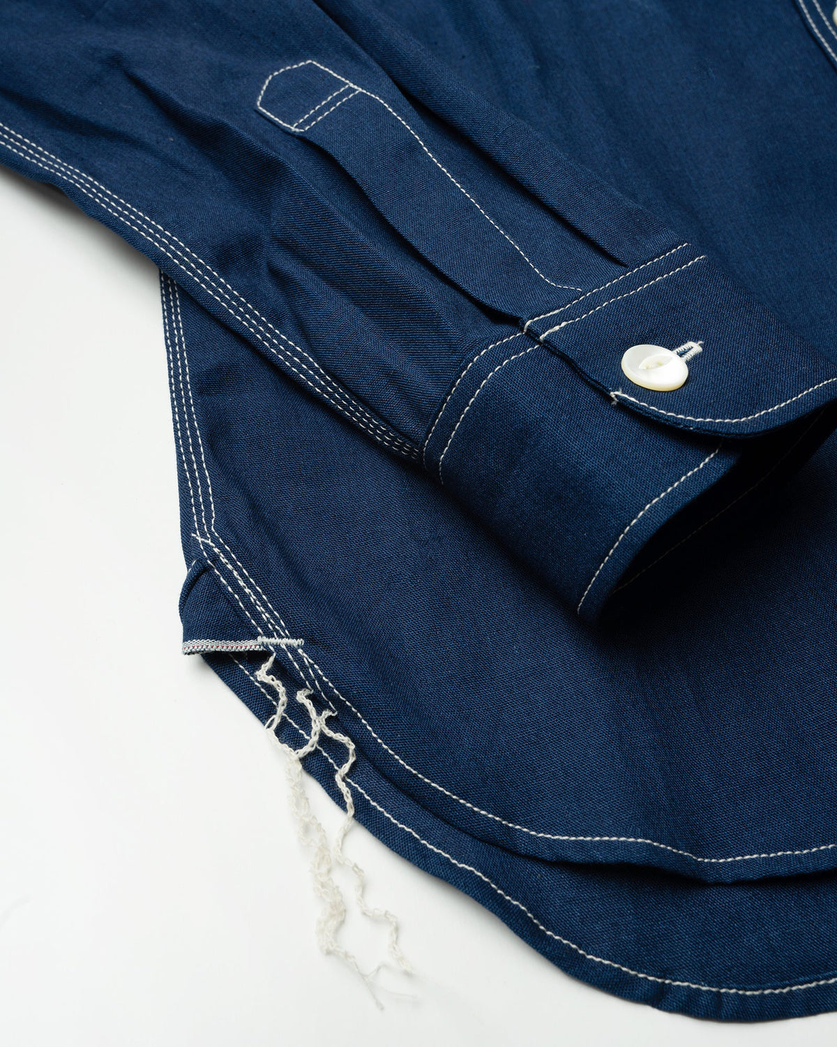 Big John MS003R Chambray Shirt - Dark Indigo | Big John Shirts | JEANSTORE