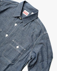 Big John MS003R Chambray Shirt - Indigo | Big John Shirts | JEANSTORE