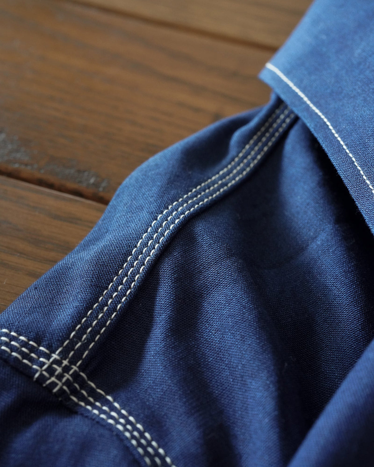 Big John MS003R Chambray Shirt - Dark Indigo | Big John Shirts | JEANSTORE