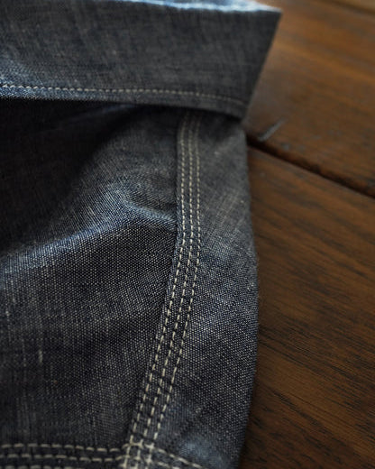 Big John MS003R Chambray Shirt - Indigo | Big John Shirts | JEANSTORE