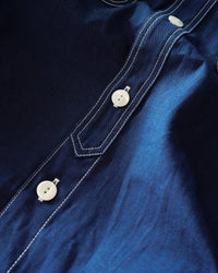 Big John MS003R Chambray Shirt - Dark Indigo | Big John Shirts | JEANSTORE