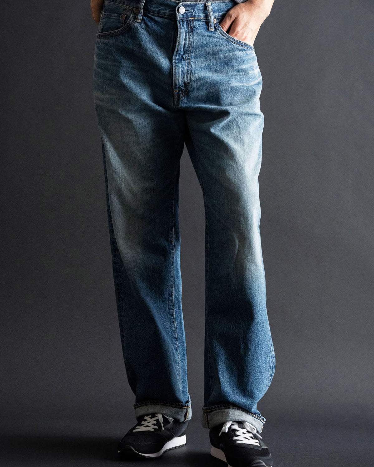 Big John M102SL Vintage 60's Classic Straight Selvedge Mens Jeans - Antique Wash | Big John Jeans | JEANSTORE