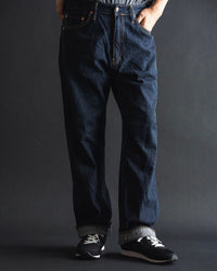 Big John M102SL Vintage 60's Classic Straight Selvedge Mens Jeans - Indigo Long Wash | Big John Jeans | JEANSTORE