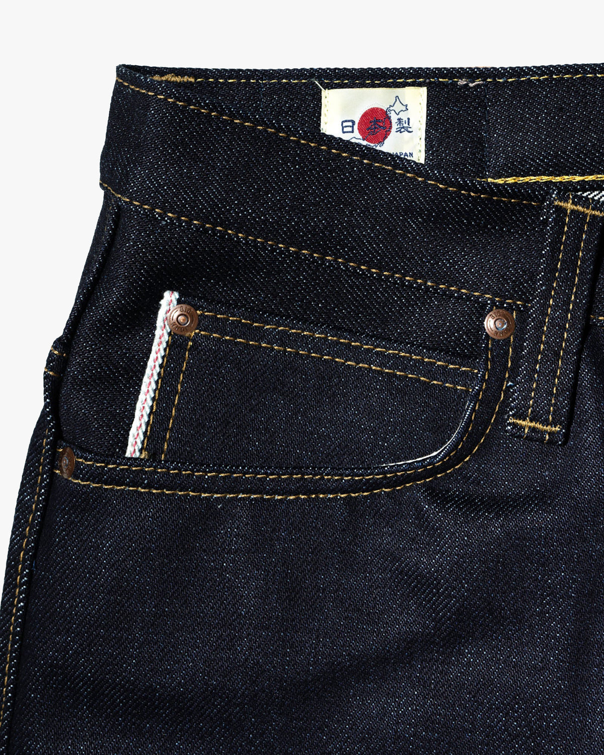 Big John M104G Tough 23oz Straight Fit Selvedge Mens Jeans - Unwashed | Big John Jeans | JEANSTORE