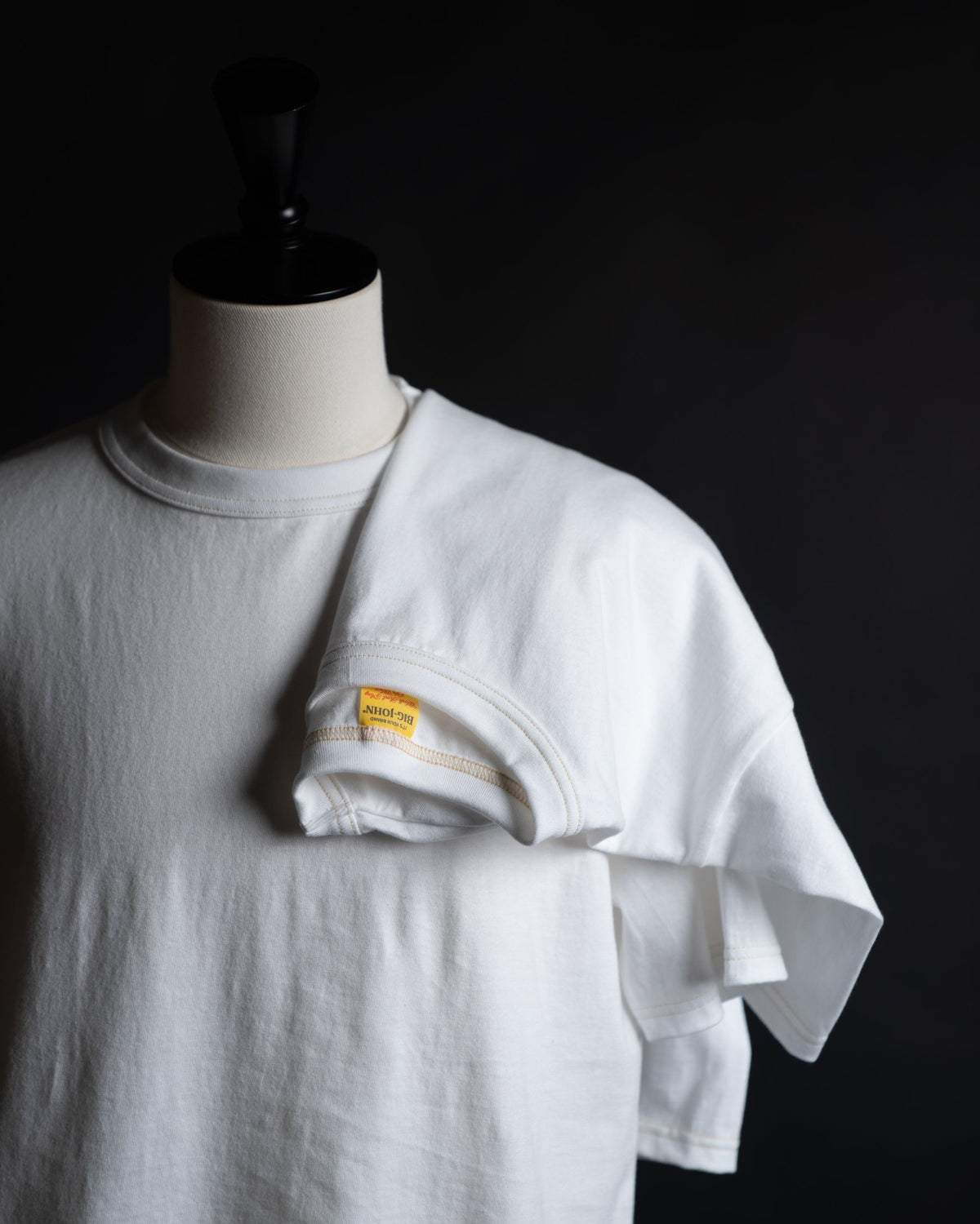 Big John Loopwheeled Tees 2-Pack - White | Big John T Shirts | JEANSTORE