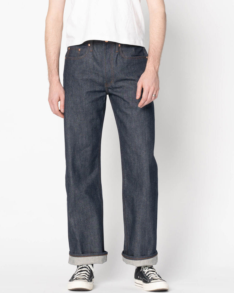 Unbranded UB701 Wide Fit Mens Jeans - 14.5oz Indigo Selvedge - W30