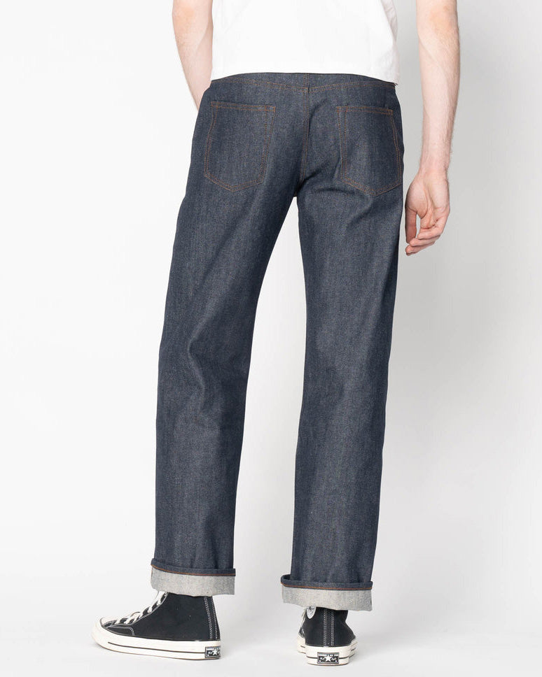 Unbranded UB701 Wide Fit Mens Jeans - 14.5oz Indigo Selvedge | The Unbranded Brand Jeans | JEANSTORE
