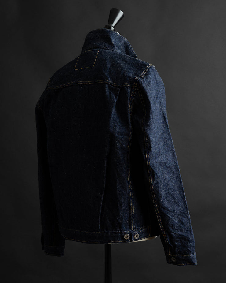 Big John Green Label M6012RC Wild Duck Selvedge Denim Jacket - Indigo Onewash