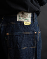 Big John Green Label M1012RC Wild Duck Wide Straight Selvedge Jeans - Indigo Onewash