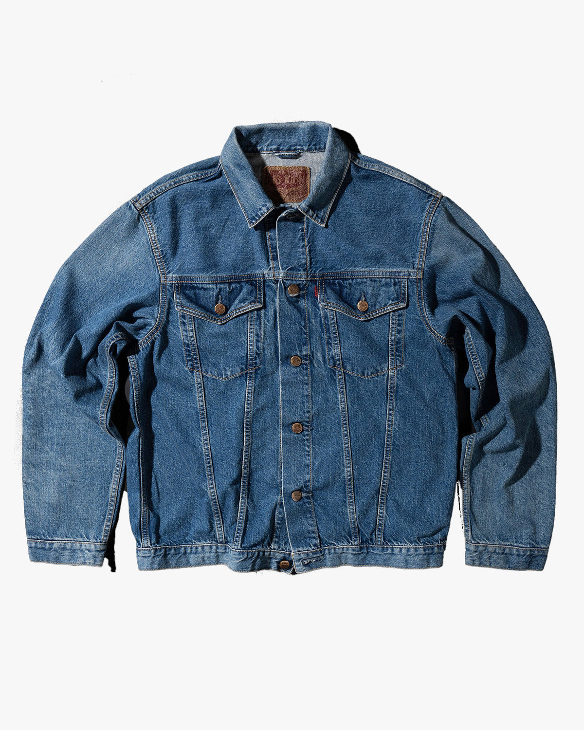 Big John M6010SL Vintage 60's Selvedge Denim Trucker Jacket - Antique Wash | Big John Jackets & Coats | JEANSTORE