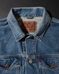 Big John M6010SL Vintage 60's Selvedge Denim Trucker Jacket - Antique Wash | Big John Jackets & Coats | JEANSTORE