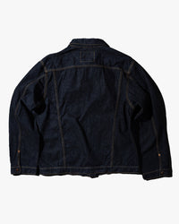 Big John M6010SL Vintage 60's Selvedge Denim Trucker Jacket - Indigo Long Wash | Big John Jackets & Coats | JEANSTORE