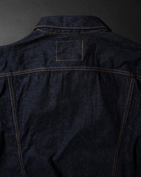 Big John M6010SL Vintage 60's Selvedge Denim Trucker Jacket - Indigo Long Wash | Big John Jackets & Coats | JEANSTORE