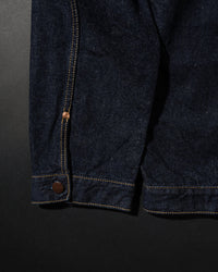 Big John M6010SL Vintage 60's Selvedge Denim Trucker Jacket - Indigo Long Wash | Big John Jackets & Coats | JEANSTORE
