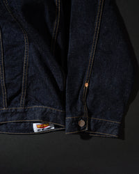 Big John M6010SL Vintage 60's Selvedge Denim Trucker Jacket - Indigo Long Wash | Big John Jackets & Coats | JEANSTORE