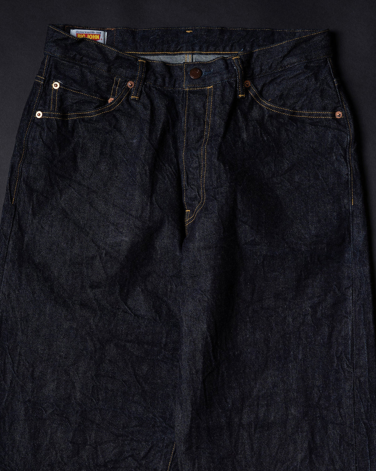 Big John M101SLB Wide Straight Jeans - SL Vintage 12oz Selvedge Denim Onewash