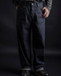 Big John M101SLB Wide Straight Jeans - SL Vintage 12oz Selvedge Denim Onewash