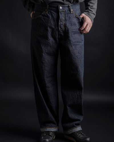 Big John M101SLB Wide Straight Jeans - SL Vintage 12oz Selvedge Denim Onewash