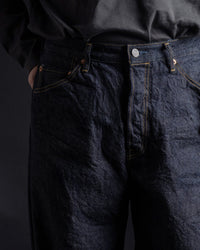 Big John M101SLB Wide Straight Jeans - SL Vintage 12oz Selvedge Denim Onewash