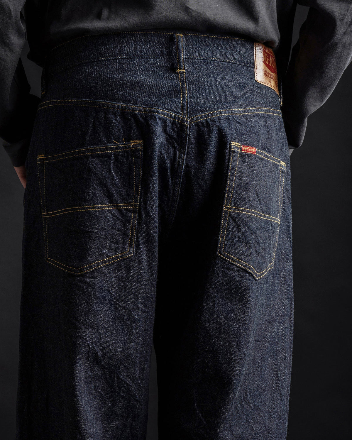 Big John M101SLB Wide Straight Jeans - SL Vintage 12oz Selvedge Denim Onewash
