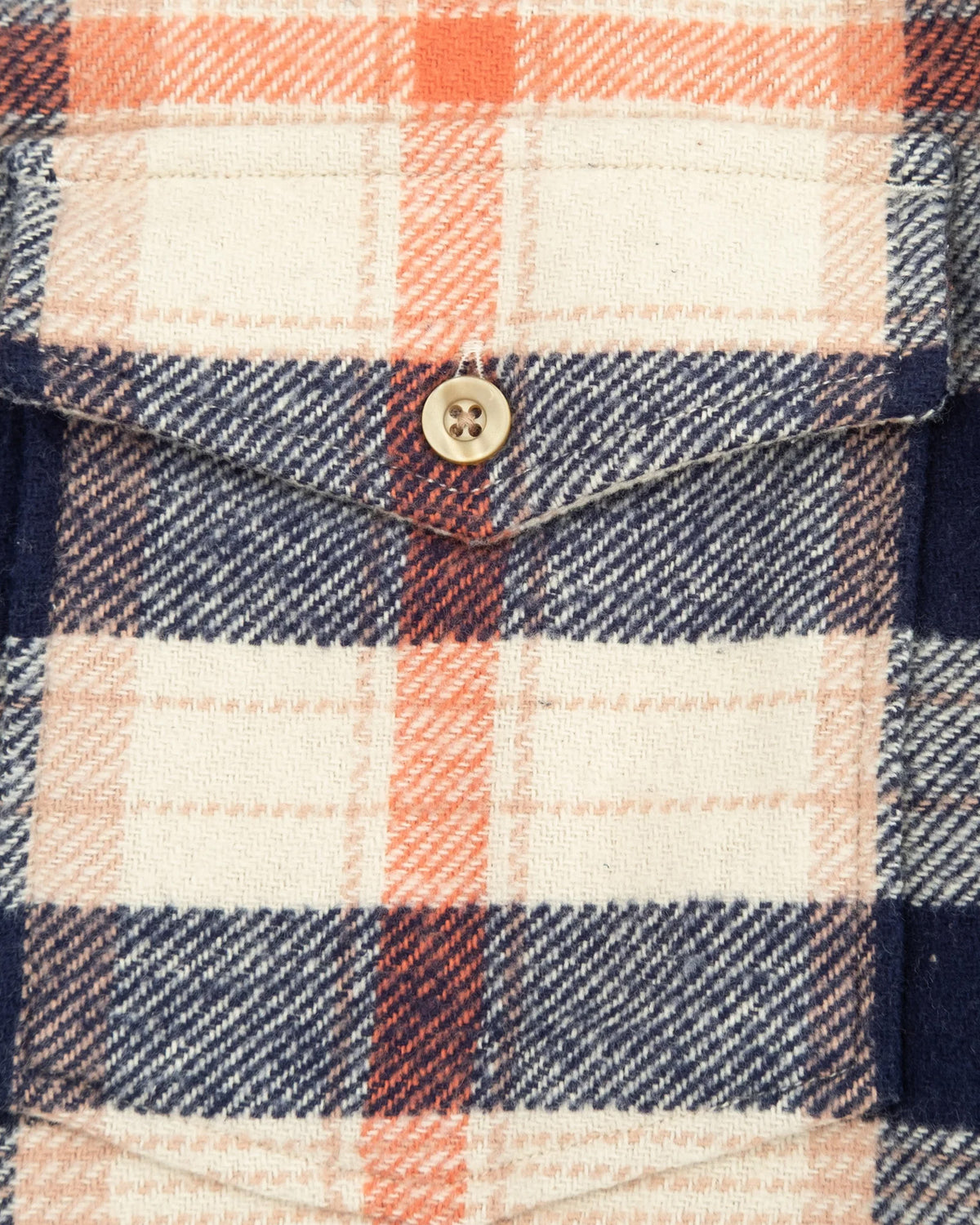 Pendleton Big Pocket Check Shirt - Silver Lining / Orange