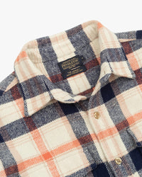 Pendleton Big Pocket Check Shirt - Silver Lining / Orange