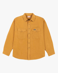 Dubbleware Notched Pocket Flannel Overshirt - Golden Tan | Dubbleware Shirts | Jeanstore
