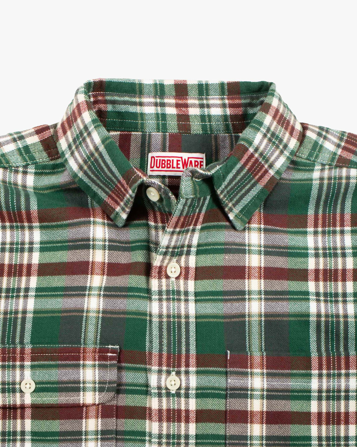 Dubbleware Heritage Check Workshirt - Green Plaid