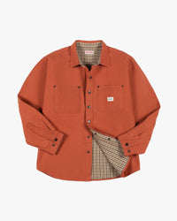 Dubbleware Lined Snap Overshirt - Dusty Brick Canvas