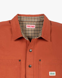 Dubbleware Lined Snap Overshirt - Dusty Brick Canvas