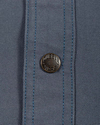 Dubbleware Lined Snap Overshirt - Indigo Canvas