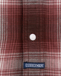 Dubbleware Heritage Check Workshirt - Brown / Maroon Plaid | Dubbleware Shirts | JEANSTORE