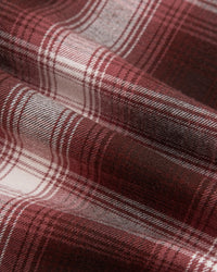 Dubbleware Heritage Check Workshirt - Brown / Maroon Plaid | Dubbleware Shirts | JEANSTORE