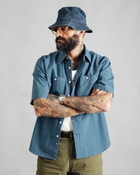 Dubbleware S/S Workshirt - Denim Stripe